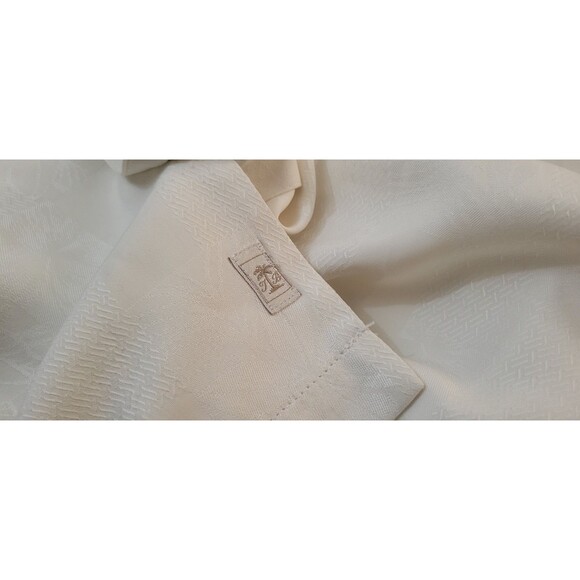 Tommy Bahama Hawaiian Camp Shirt Size XL Men White Silk Shirt Vacation Floral - Picture 9 of 16